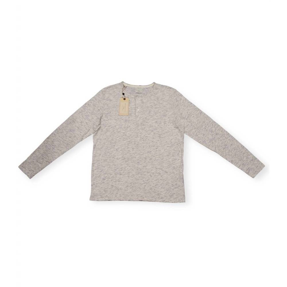 NEW SELECTED men's magnus long sleeve shirt in white